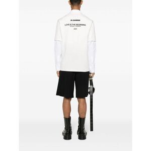 JIL SANDER Oversized Graphic T-Shirt Men WHITE T-Shirts